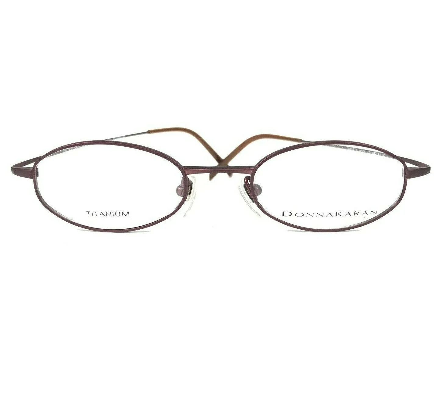 Donna Karan Eyeglasses Frames 8744 604 Matte Burgundy Purple Hingeless 46-19-150 2