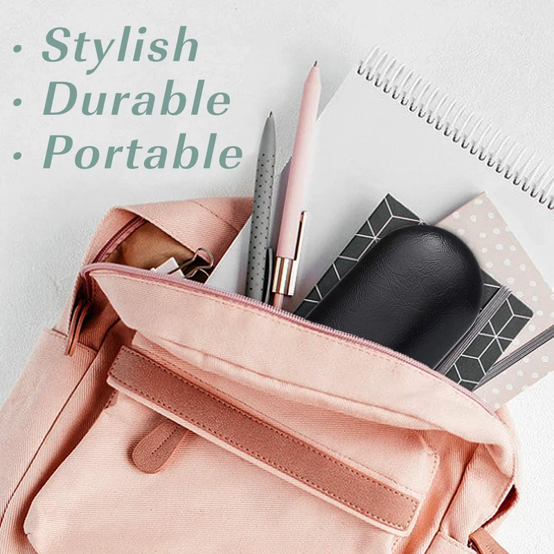 Double Eyeglass Case, Contact Lens Case with Mirror Tweezers Remover, 2 in 1 Dou 3