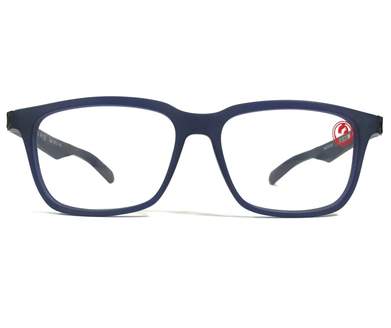 Dragon Eyeglasses Frames DR123 400 Blake Blue Square Full Rim 55-16-145