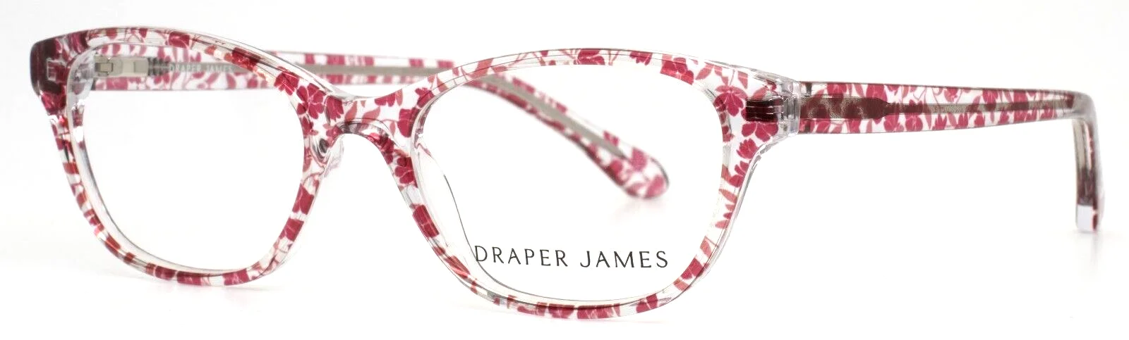 DRAPER JAMES DJ1001 651 Blush Floral Womens Petite Eyeglasses 48-16-135