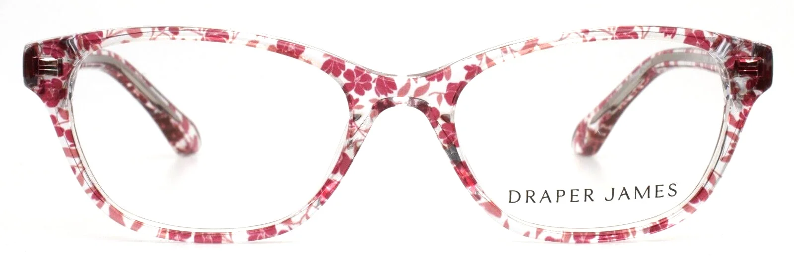 DRAPER JAMES DJ1001 651 Blush Floral Womens Petite Eyeglasses 48-16-135 2