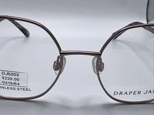 Draper James DJ5009 Rose Gold 49/17 135 Stainless Steel Women’s Eyeglass Frames 3
