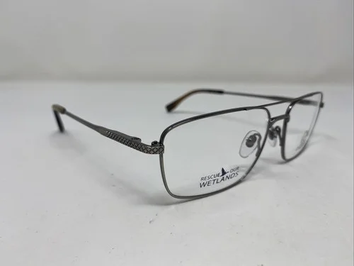DUCKS UNLIMITED EYEGLASSES FRAMES 35495 AGLD 57-17-145 SILVER FULL RIM DQ14 4