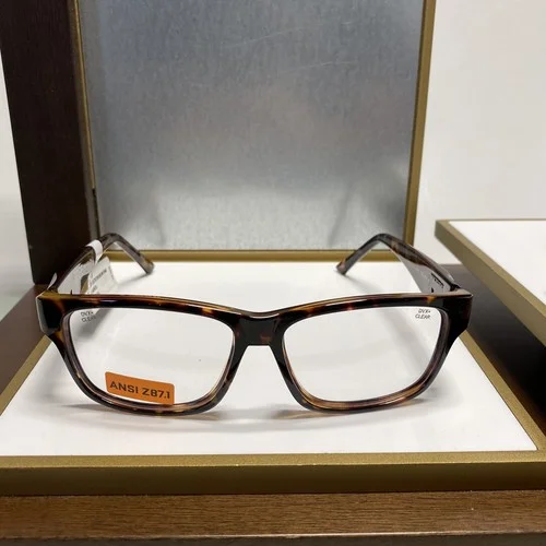 DVX by Wiley X EDGE03 Gloss Demo Brown Eyeglass Frames 55-13-134 W/ Side shield 2