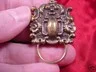 (#E-401) Victorian Eyeglass BRASS pin pendant ID badge holder