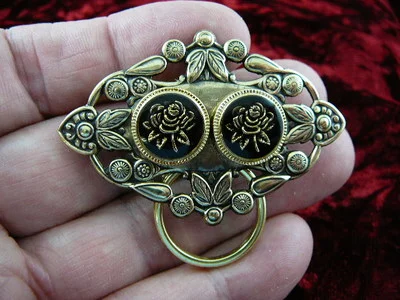 (E-499) Black Gold Rose roses Czech 1940