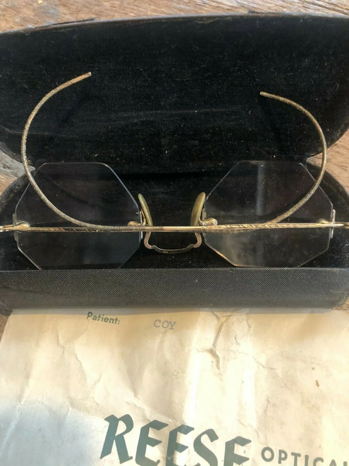 Early 1900s Unusual and Cute Octagon Lens Glasses 4