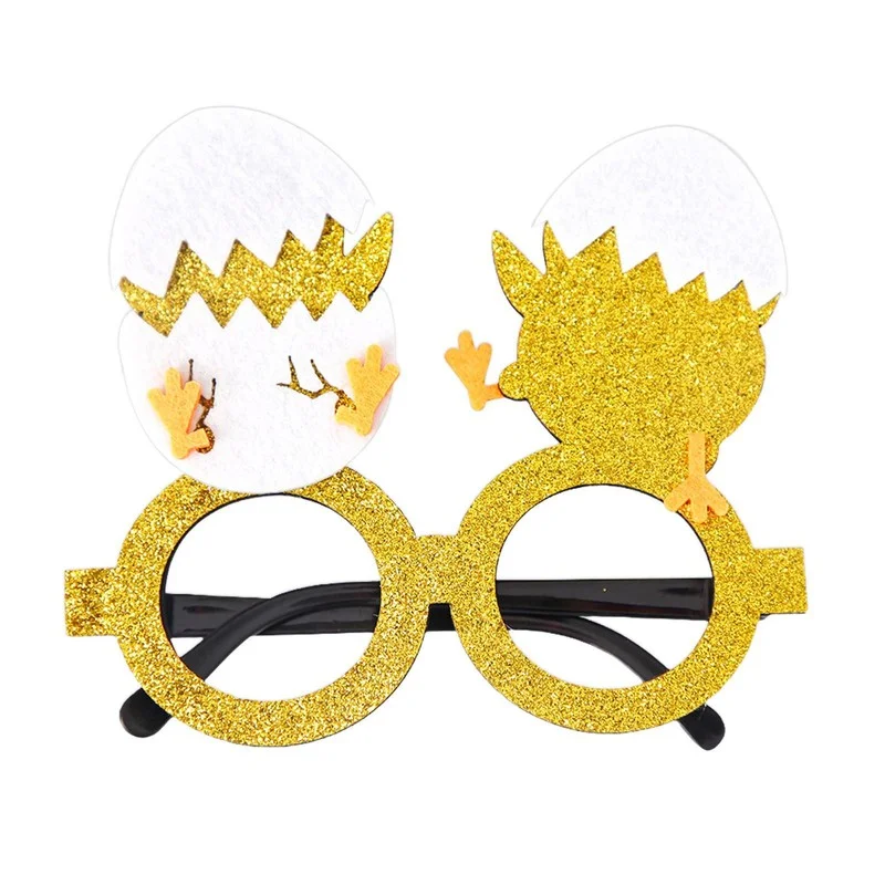 Easter Glasses Bunny Eggs Chick Glitter Eyeglasses Frame Photo Props CUTE Dress 3
