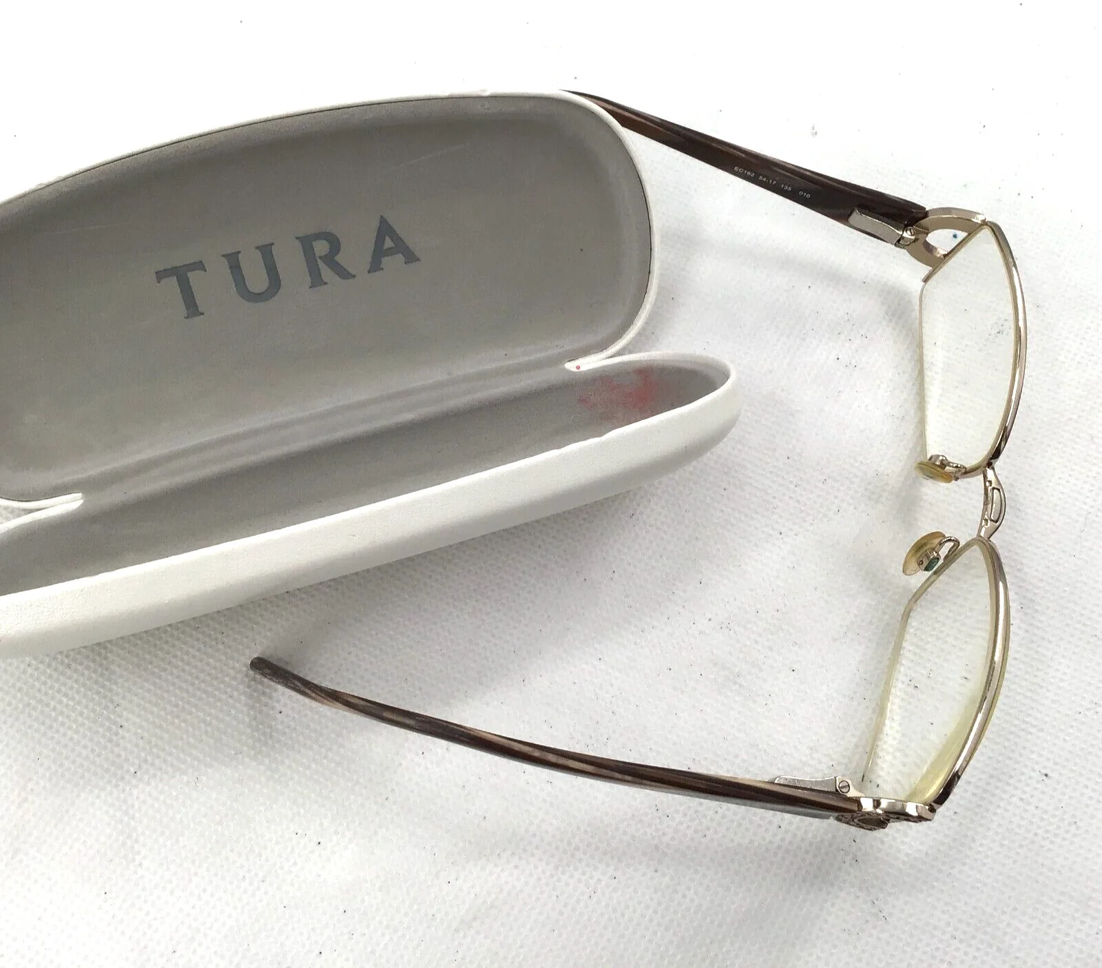 Easy Clip Eyeglasses EC162 Frames Only With Clip-On Sunglasses Lenses 54-17-135