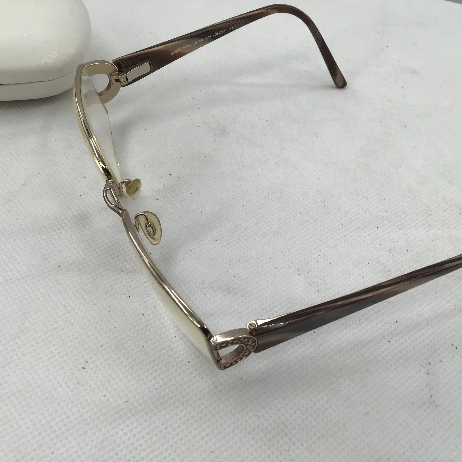 Easy Clip Eyeglasses EC162 Frames Only With Clip-On Sunglasses Lenses 54-17-135 4