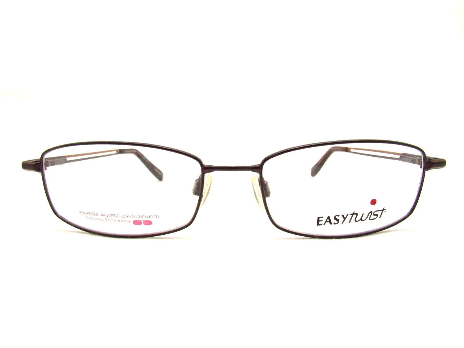 Easy Twist 184 Brown 54 x 17 135 mm Eyeglass Frame with Polarized Clip*