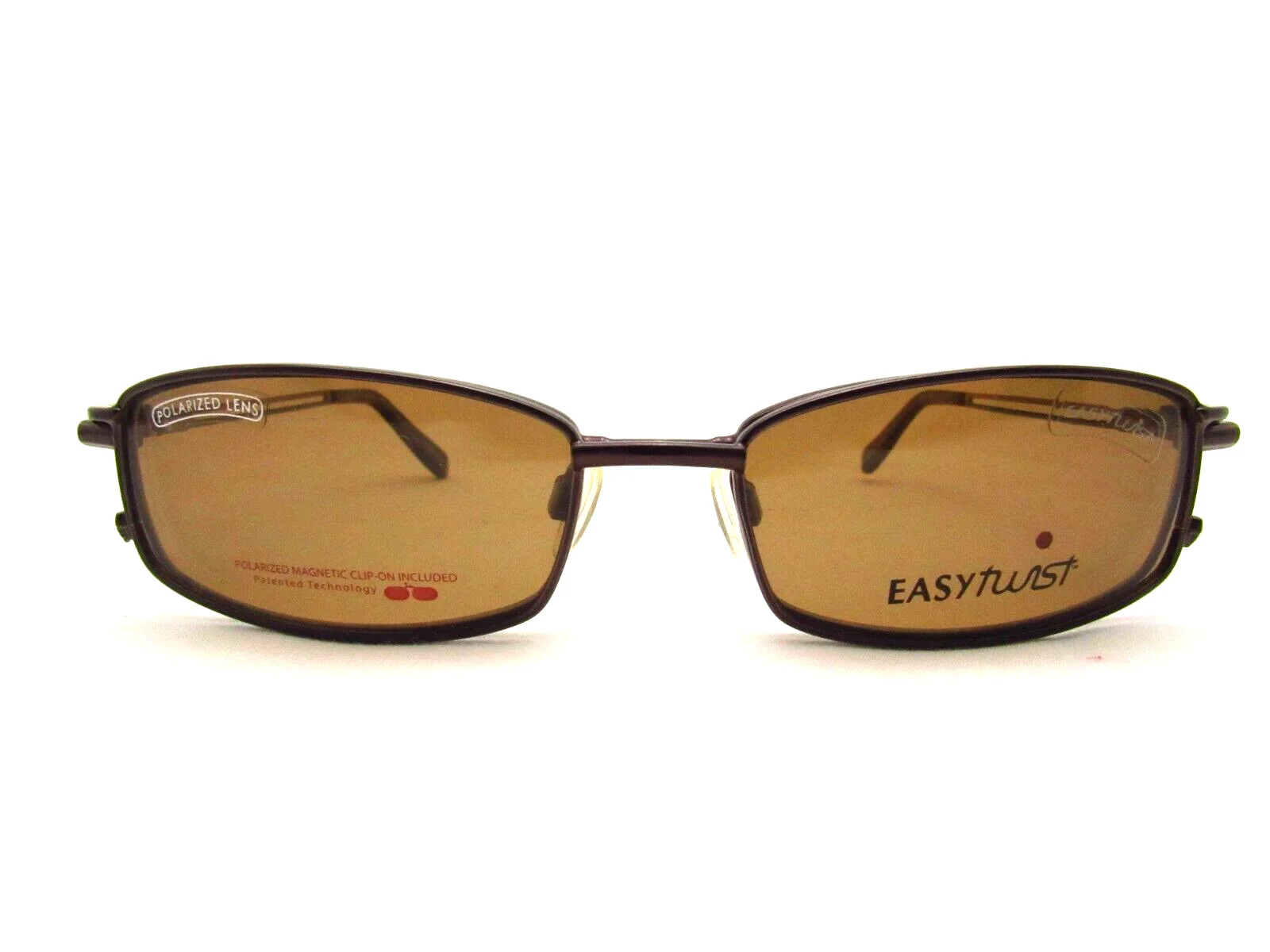 Easy Twist 184 Brown 54 x 17 135 mm Eyeglass Frame with Polarized Clip* 4