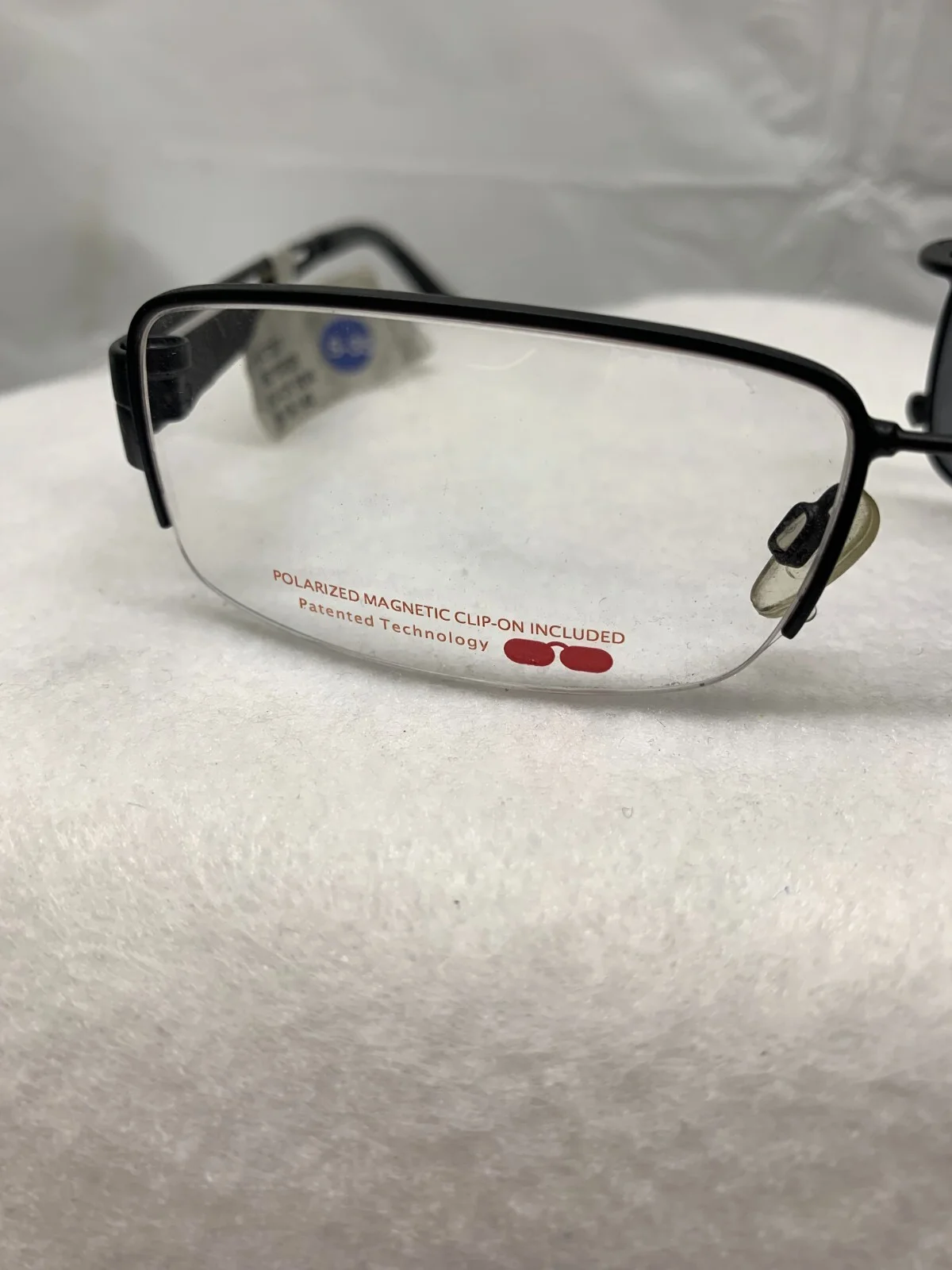 Easy Twist CT207 Eyeglass Frames & Polarized Magnetic Clip In-Black *New 4