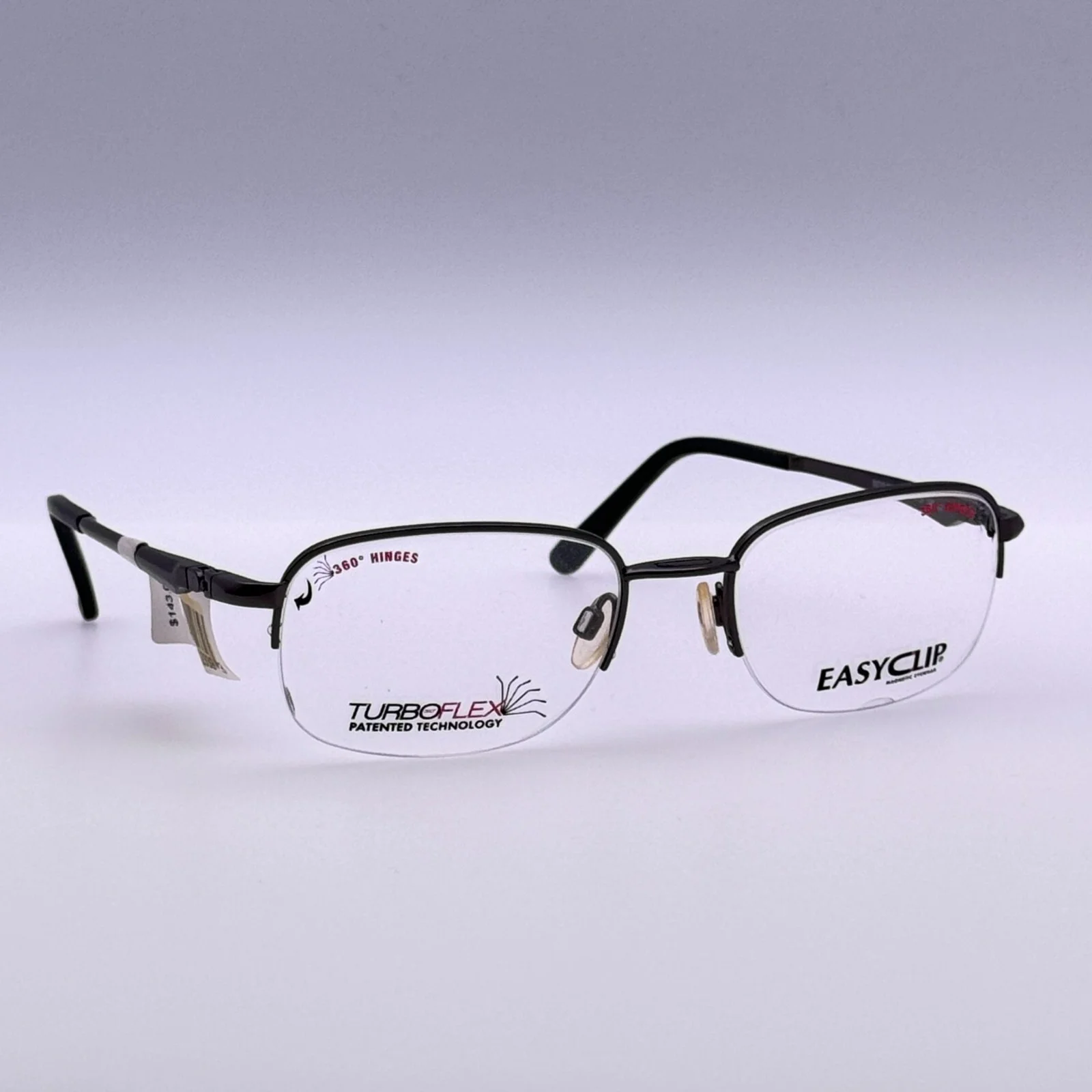 Easyclip Eyeglasses Eye Glasses Frames EC338 20 52-19-140 Display Model