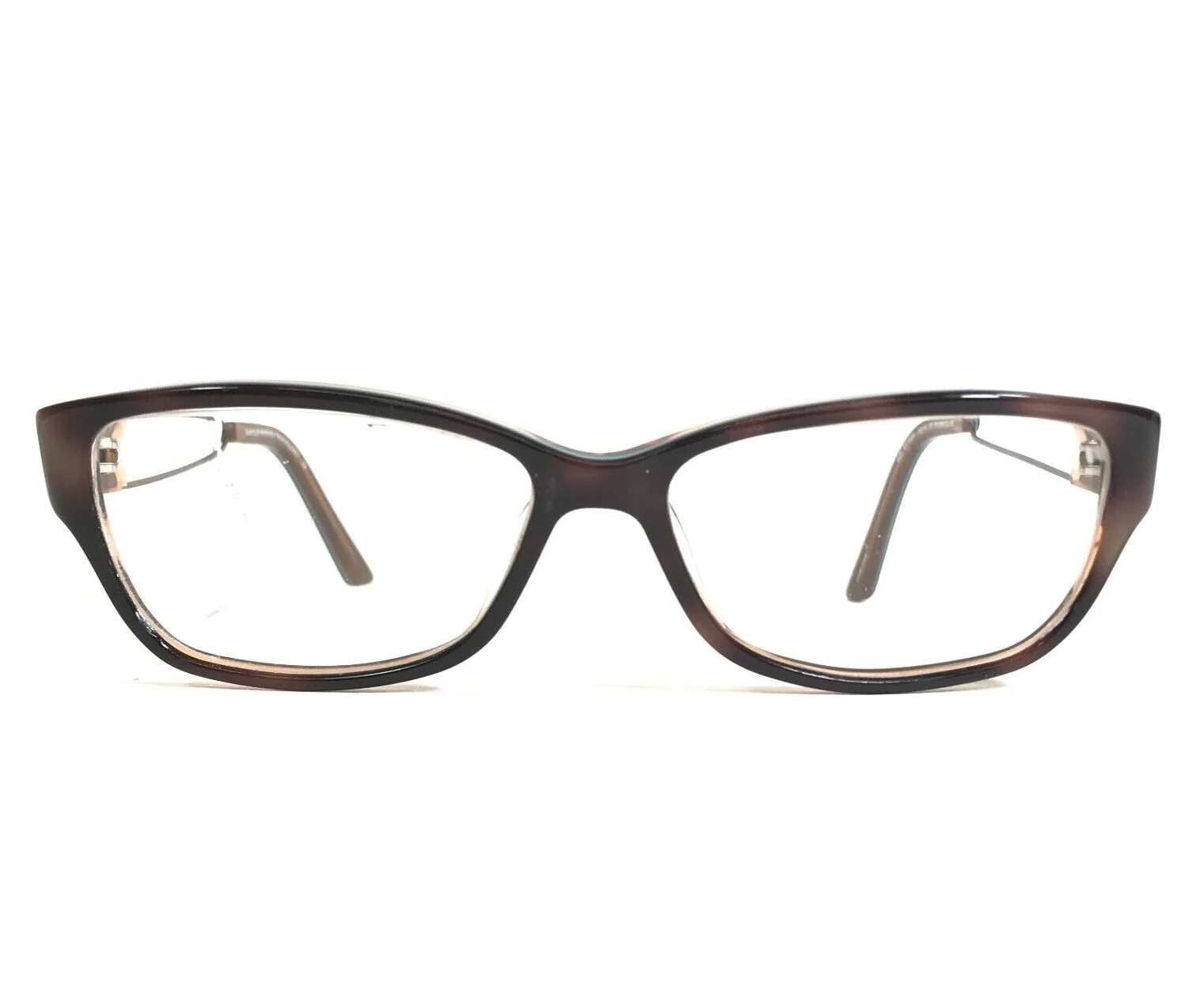 Easyclip Eyeglasses Frames WF EC925 BROWN/OLIVE Blue Frames with Clip On Lenses 2