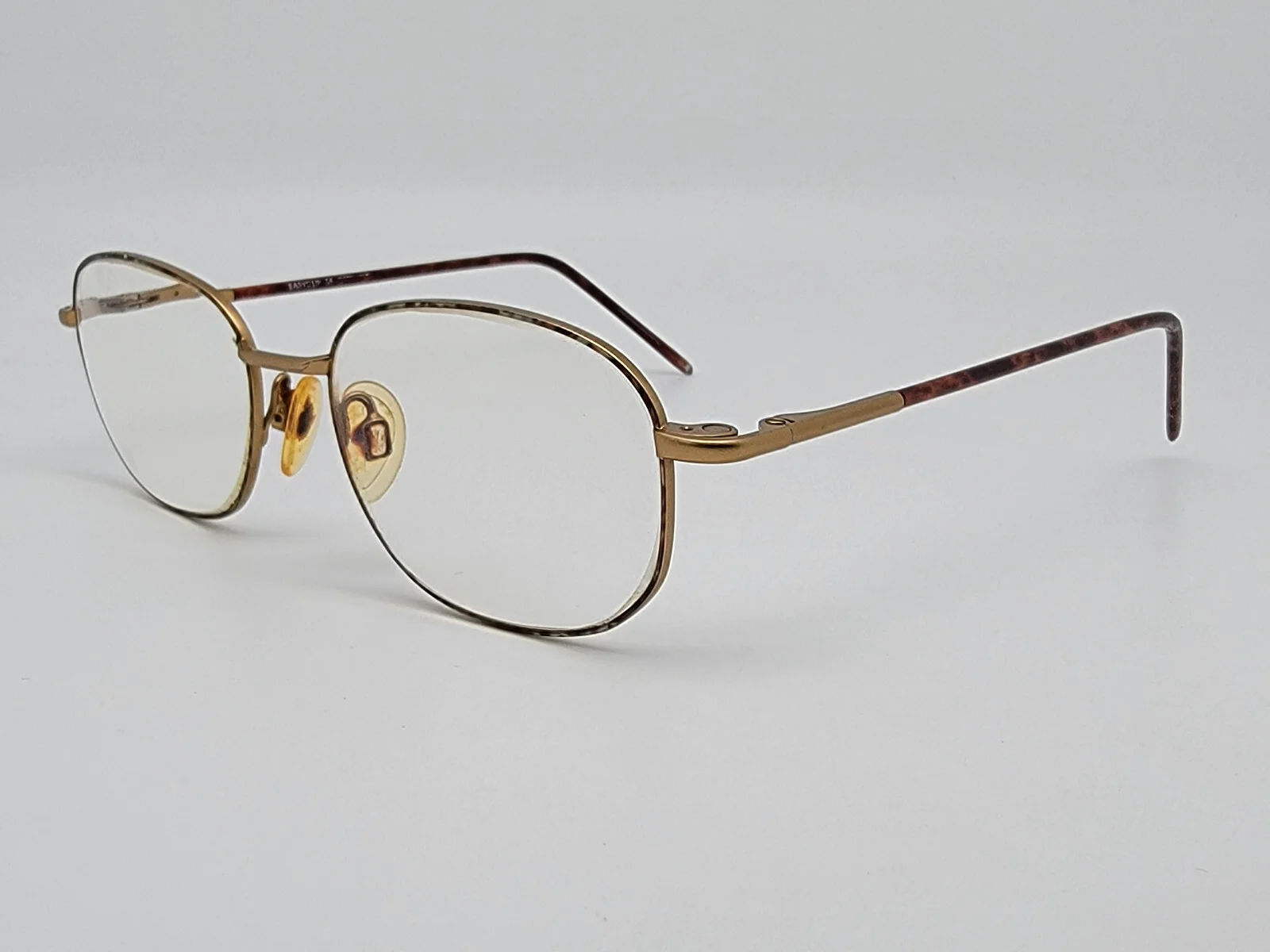 Easyclip Eyeglasses Matte Gold Tortoise Frame w Polarized ClipOn Sunglasses 52mm 4