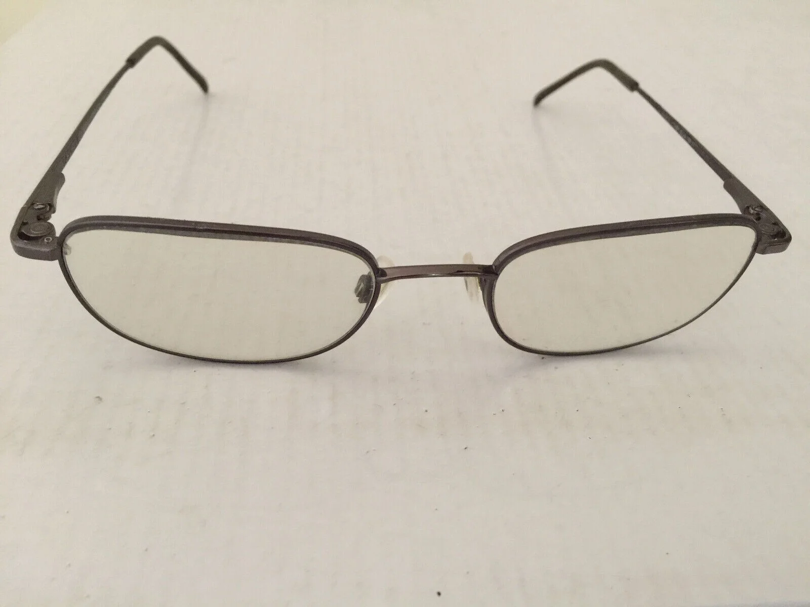 Easyclip Eyeglasses technology titanium Frames gunmetal oval size 52[]21 140