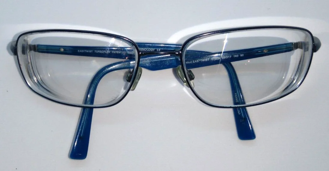 EASYTWIST ET963 NAVY on BLUE EYEGLASS FRAMES 55-17-140 2