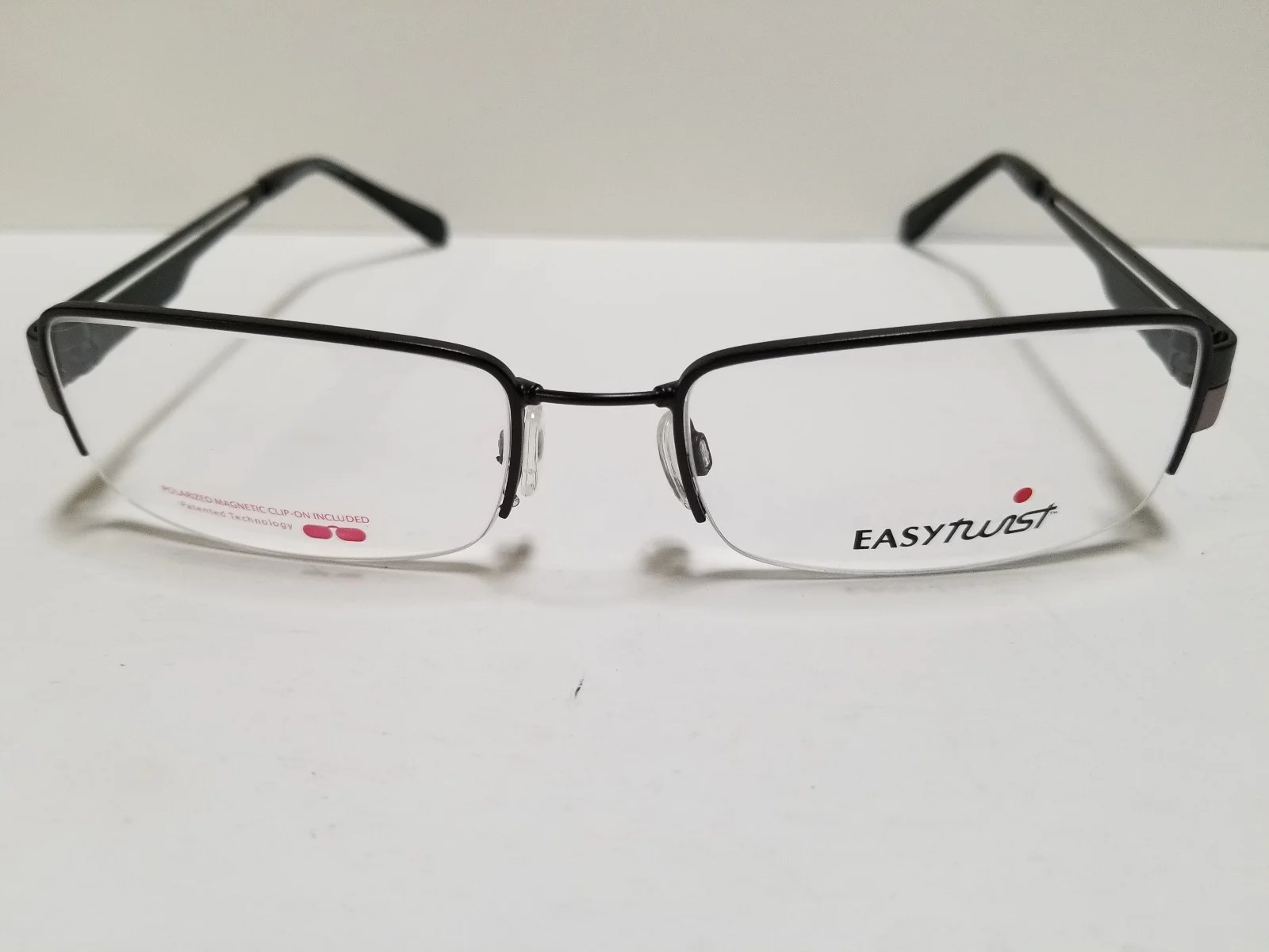 EASYTWIST EYEGLASSES, POLARIZED MAGNETIC CLIP-ON PATENTED TECHNOLOGY CT207 New 2