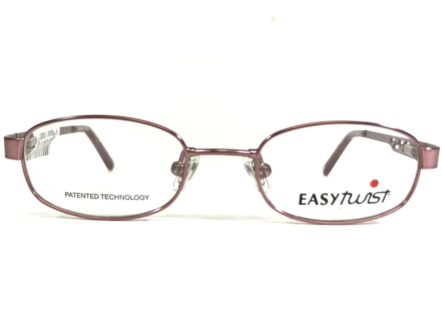 EasyTwist Kids Eyeglasses Frames Mod 853 30 Pink Rectangular Floral 41-17-125 2