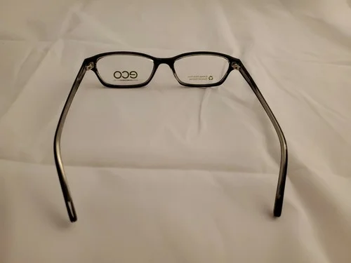 ECO mod 1077 Modified Oval Full Rim Eyeglass Frames 51-16-140 BLACK 4
