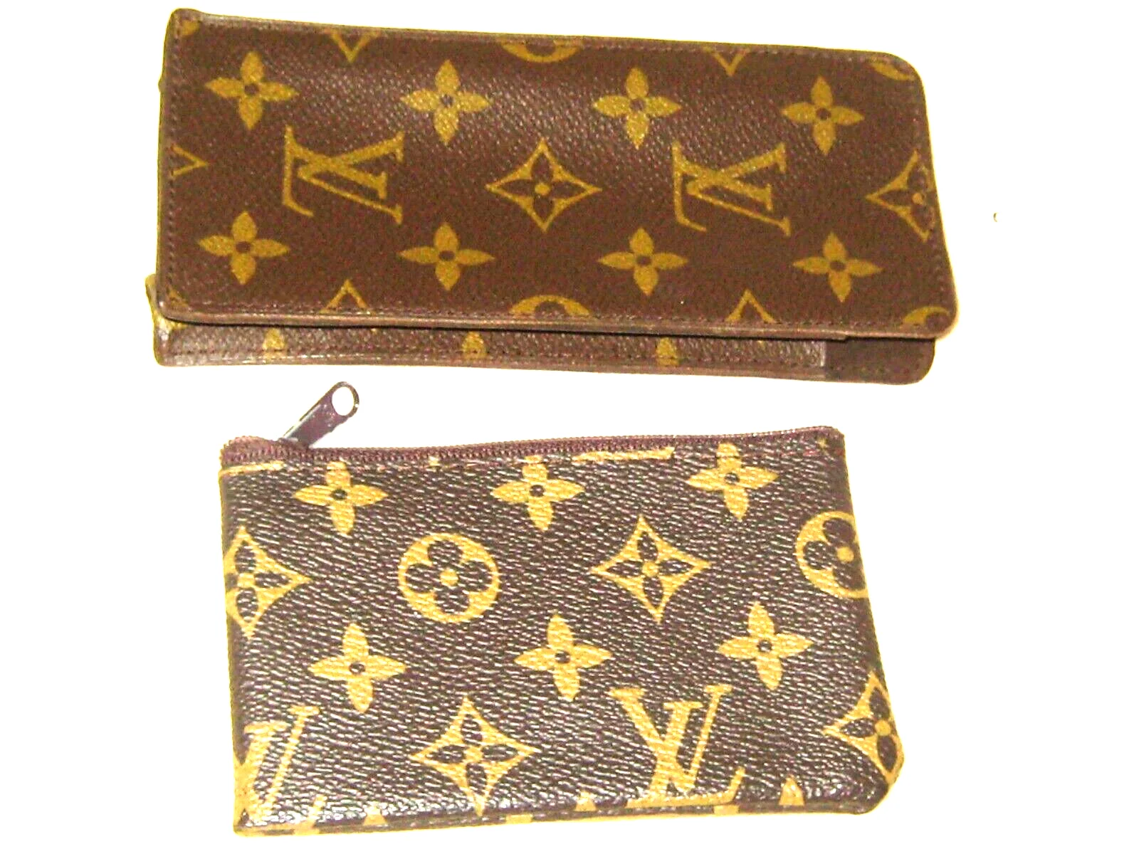 ED 4410 TWO OF L.V. (1) EYEGLASS LEATHER CASE & COIN (MONO)PURSE