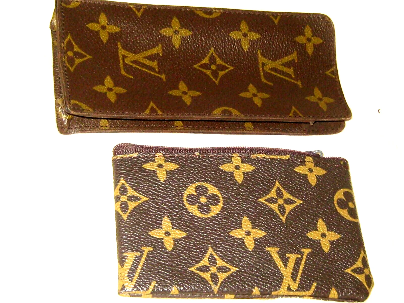 ED 4410 TWO OF L.V. (1) EYEGLASS LEATHER CASE & COIN (MONO)PURSE 4