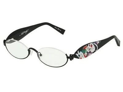 Ed Hardy EHR 202 Black Unisex Reading Glasses +200 3