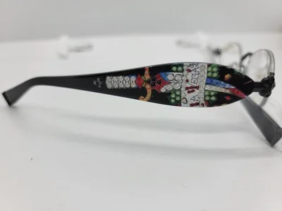 Ed Hardy EHR 202 Black Unisex Reading Glasses +200 4