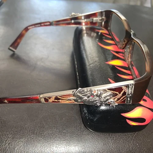 Ed Hardy Rare Eyeglass Frame EHO784 Hazel 3