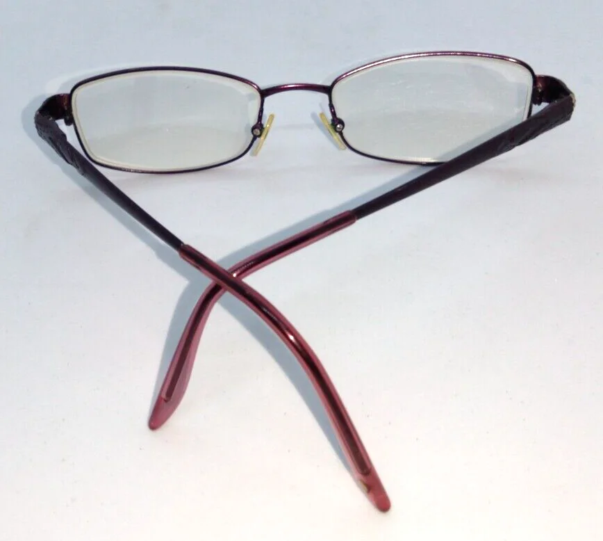 Eddie Bauer 8254 Eyeglass Frames Burgundy Square Full Rim 49-17-135 3