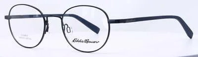 Eddie Bauer EB32023 BL Blue Mens Round Full Rim Eyeglasses 48-20-140 1