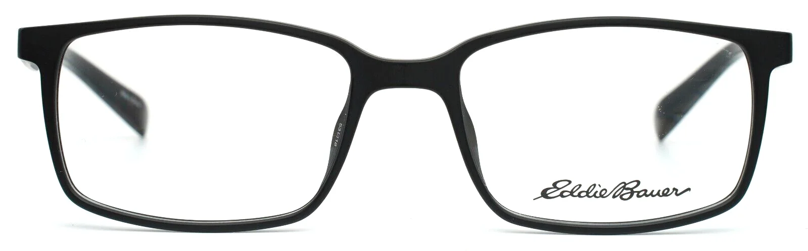 EDDIE BAUER EB32025 BK Black Mens Rectangle Full Rim Eyeglasses 53-18-140 B:36 2