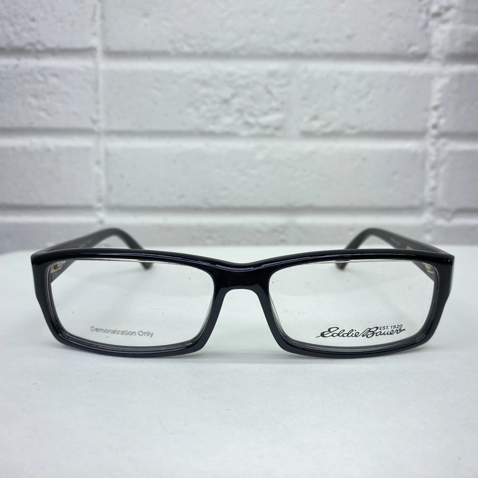 Eddie Bauer Eyeglasses Frame Black 8297 Spring Hinge 55-16-140 21453