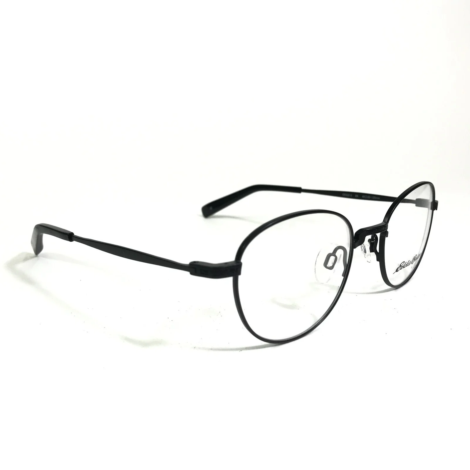 Eddie Bauer Eyeglasses Frames EB32213 BK Black Round Full Wire Rim 49-20-135 3