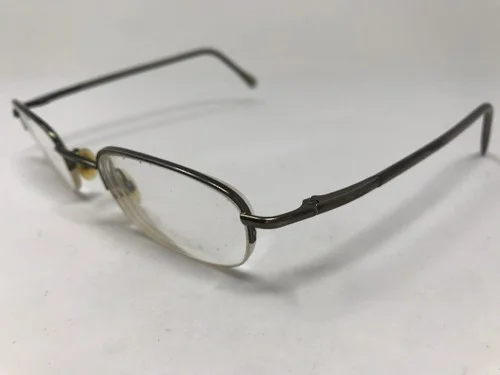 EDDIE BAUER Halfrimless Eyeglasses Ballard 49-20-140 Matte Silver UZ39