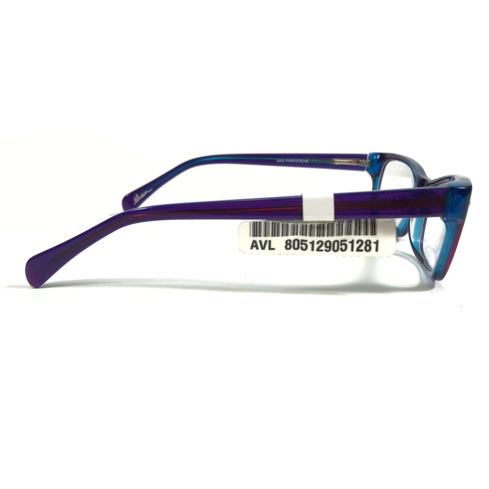 Elan Eyeglasses Frames 3005 PURPLE BLUE Cat Eye Full Rim Shiny 52-16-135 4