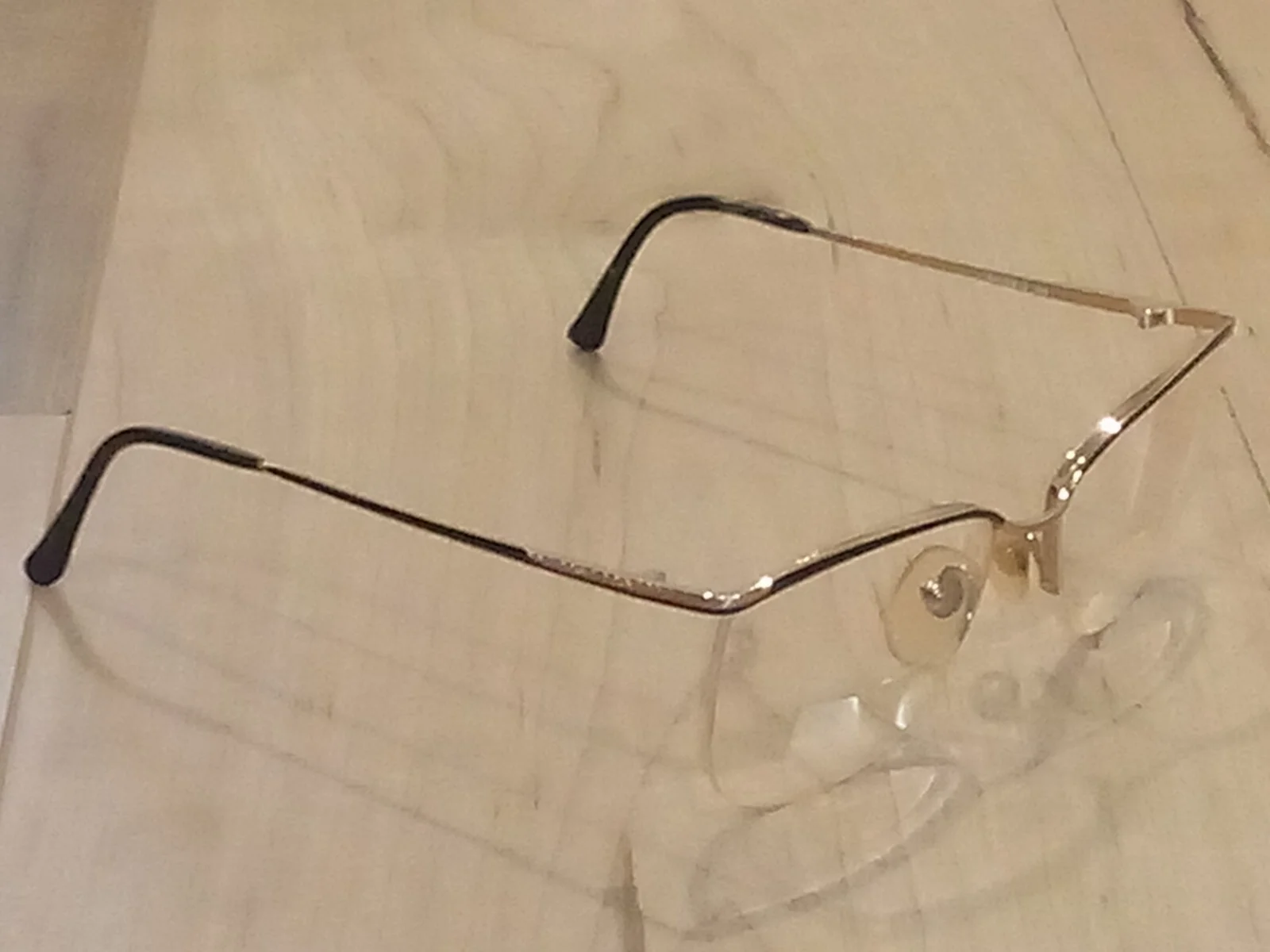 Elizabeth Arden Eyeglasses EA618-3 Gold Square Invisible Rim Frame 53-16-130 mm 2