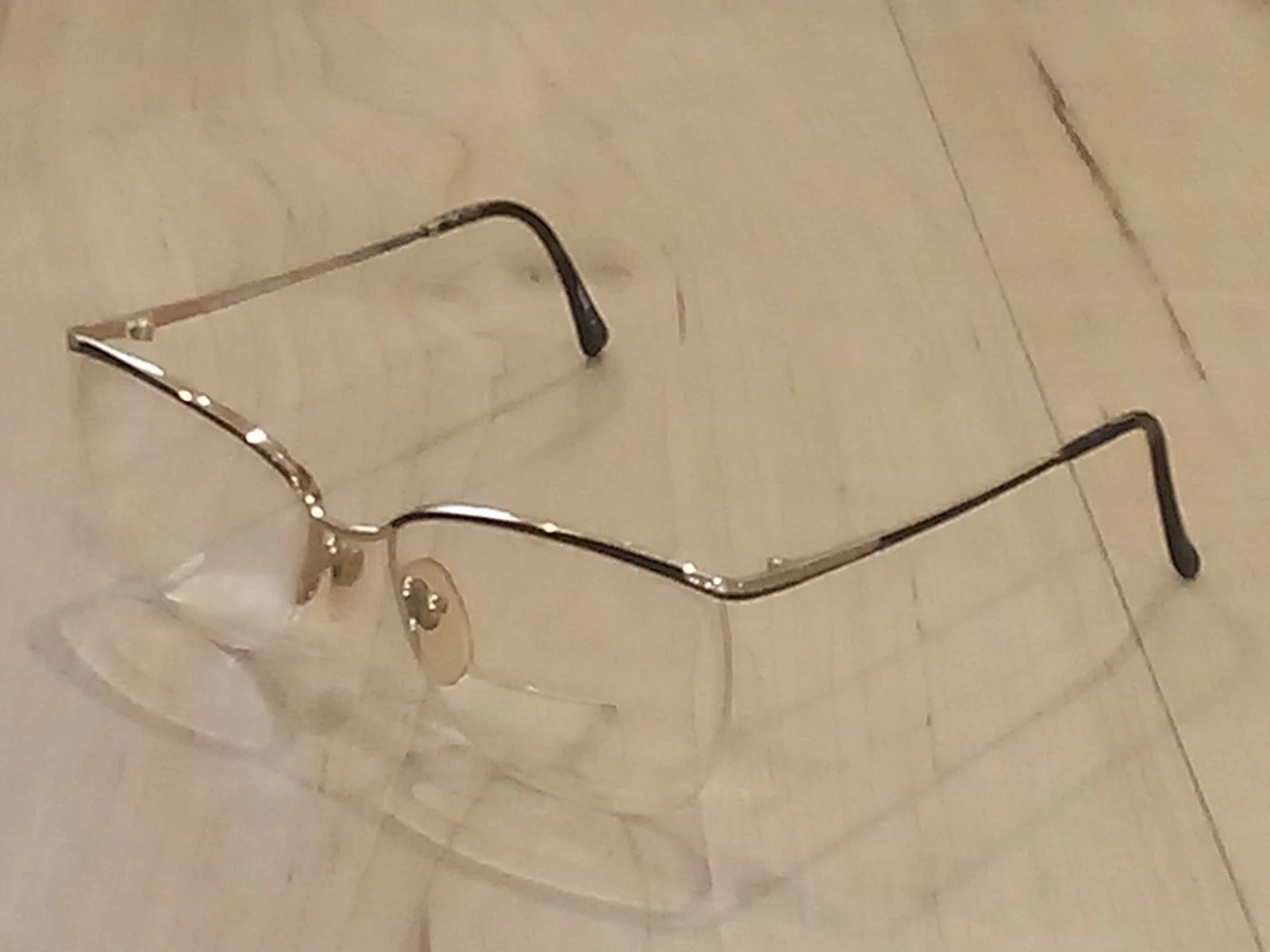 Elizabeth Arden Eyeglasses EA618-3 Gold Square Invisible Rim Frame 53-16-130 mm 3
