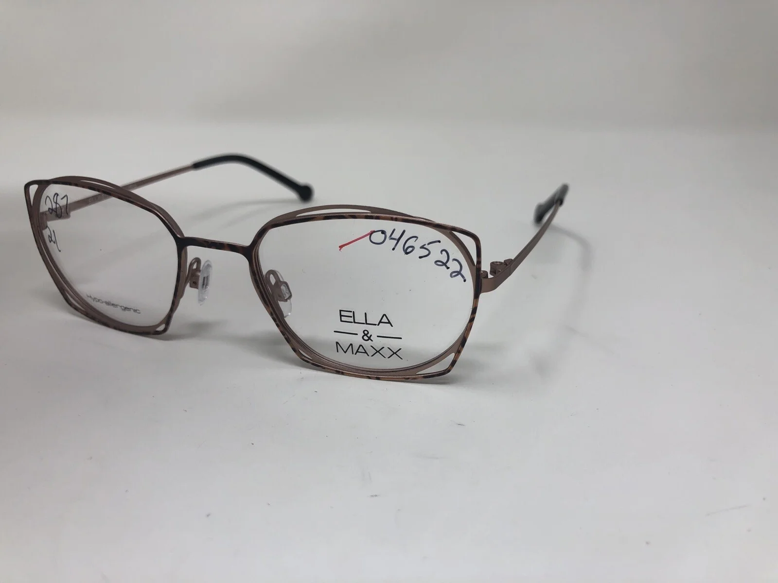 Ella & Maxx Eyeglasses Frame 701169 35 48-19-135 Brown Metal Full Rim G644 3