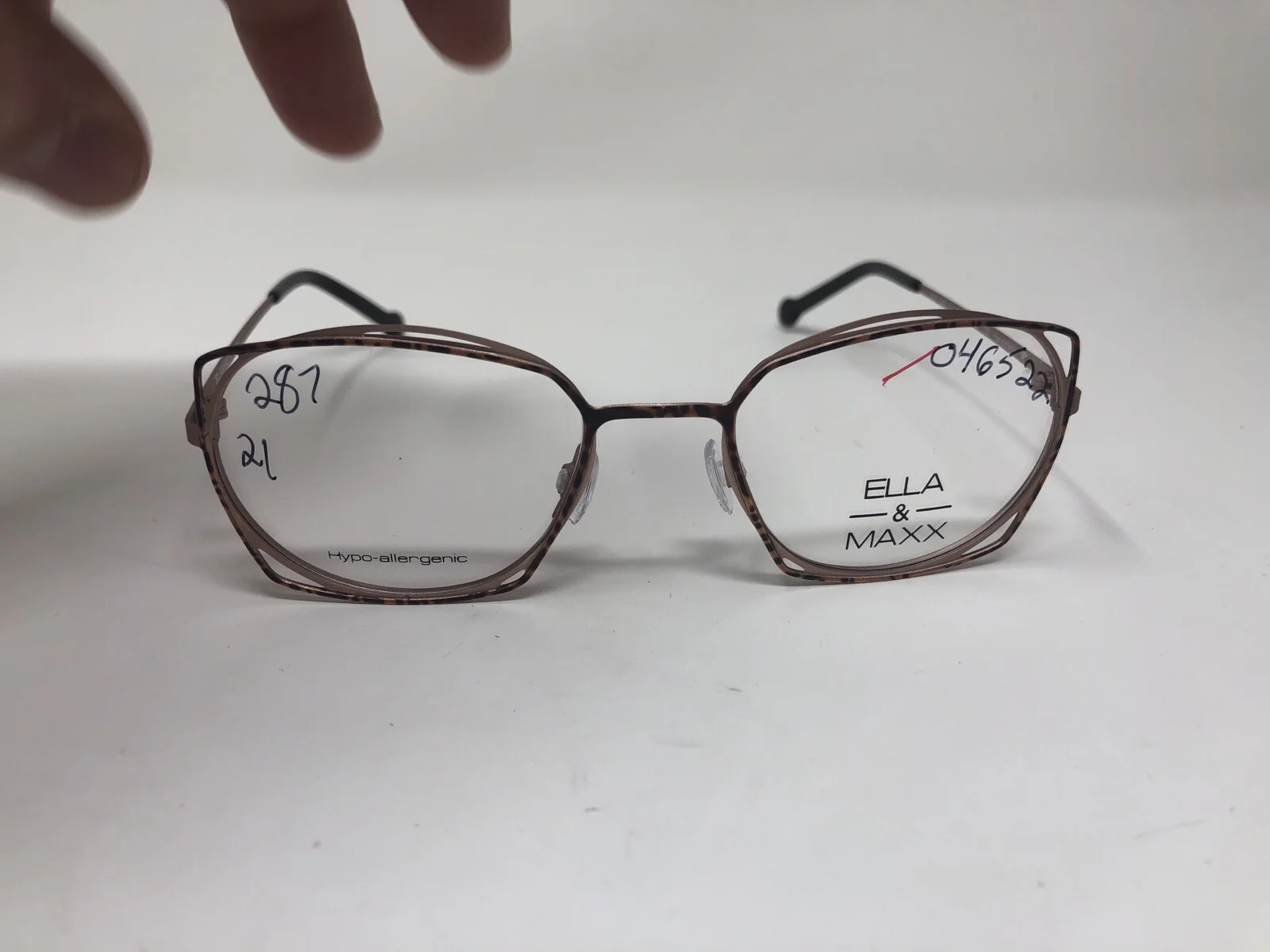 Ella & Maxx Eyeglasses Frame 701169 35 48-19-135 Brown Metal Full Rim G644 4
