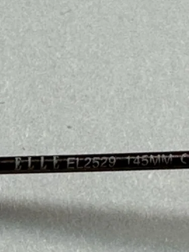 Elle Eyeglass Frames EL2529 49 19 145 Brown Round Half Rim 4
