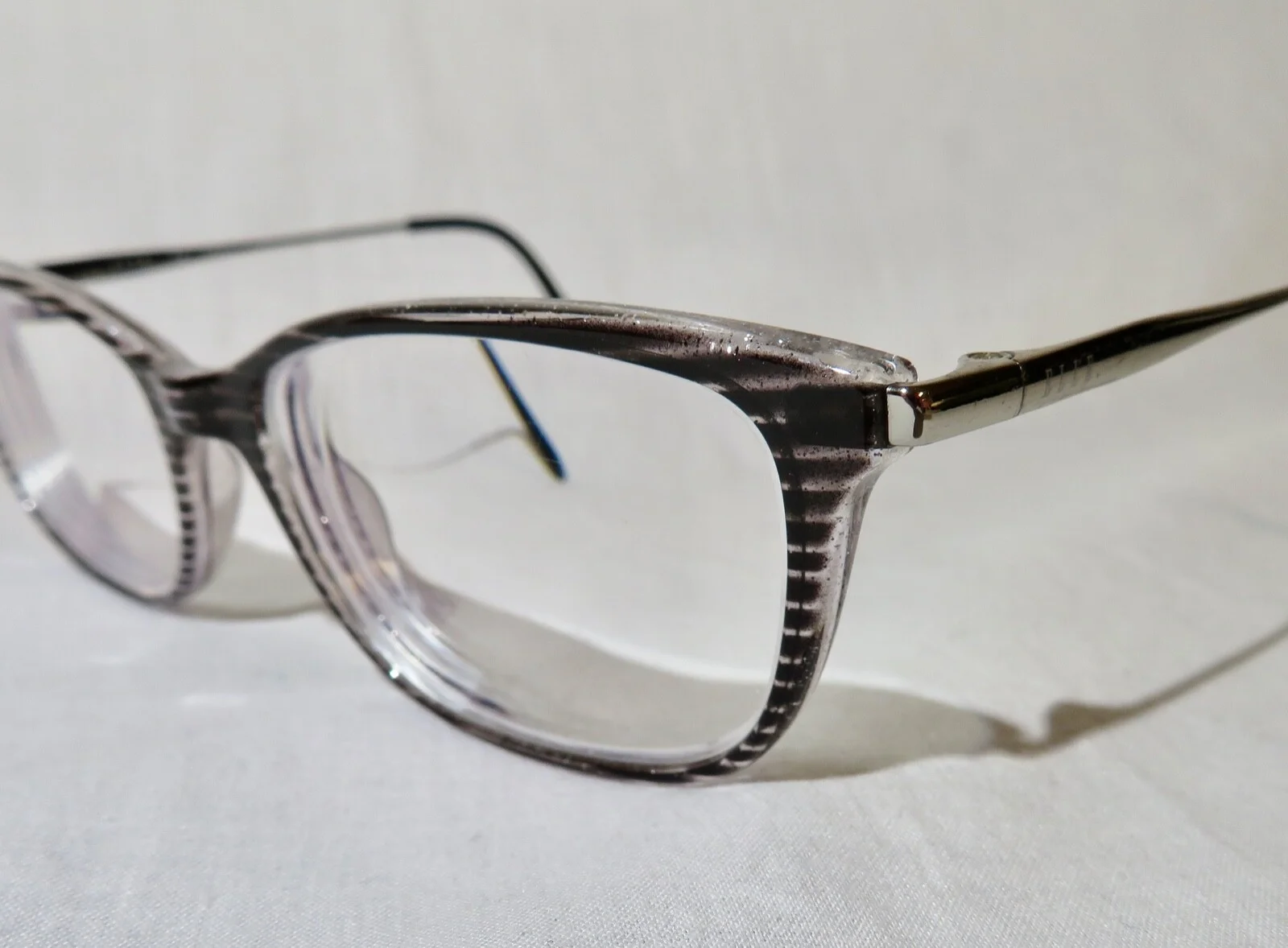 Elle Mod 13455 Eyeglasses, eyewear frames 51-16-135, Black striped/silver 2