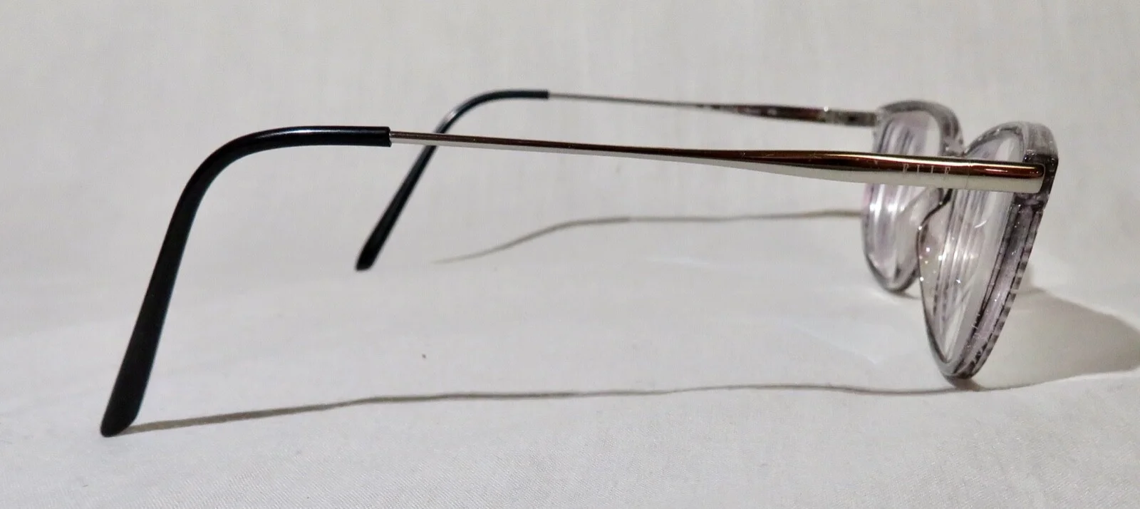 Elle Mod 13455 Eyeglasses, eyewear frames 51-16-135, Black striped/silver 4