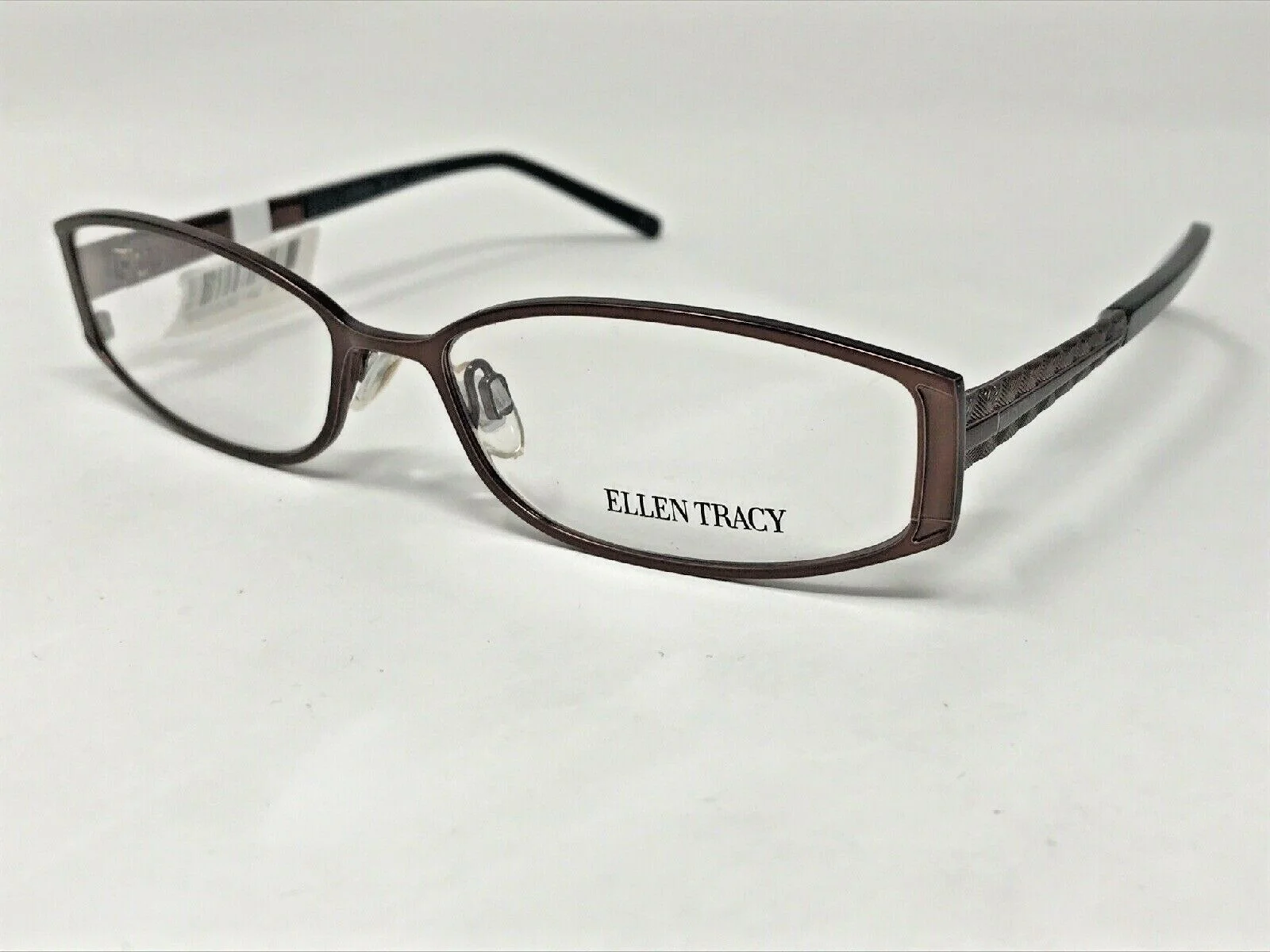 ELLEN TRACY “BELIZE” Coffee Eyeglasses Frame Petite 53-15-130 Dark Brown QY40