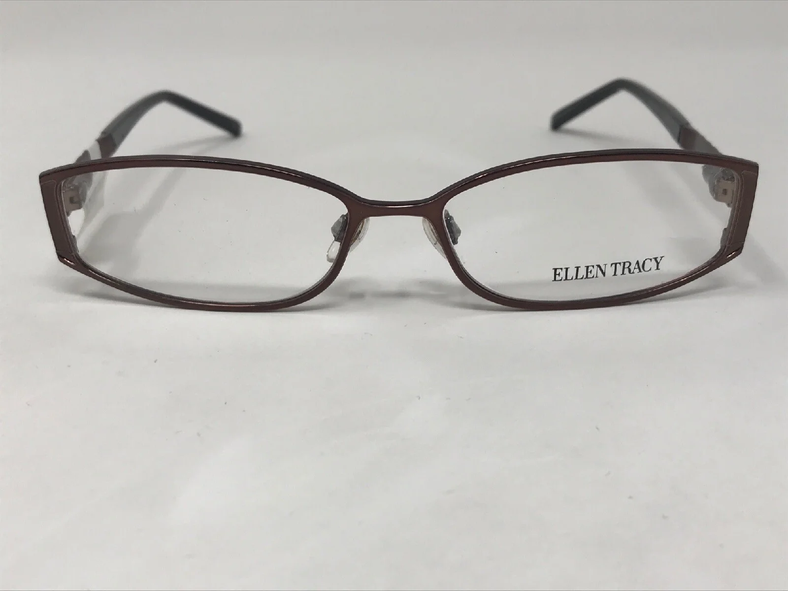 ELLEN TRACY “BELIZE” Coffee Eyeglasses Frame Petite 53-15-130 Dark Brown QY40 2