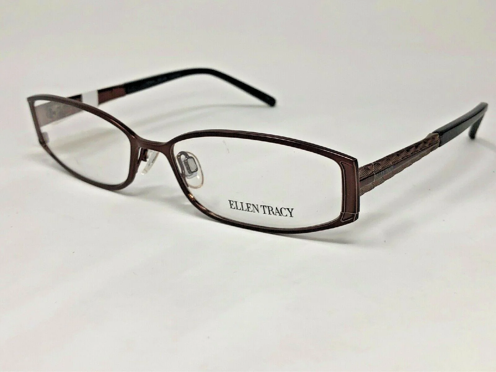 ELLEN TRACY “BELIZE” Eyeglasses Frame Petite 53-15-130 Dark Brown Polished UA17