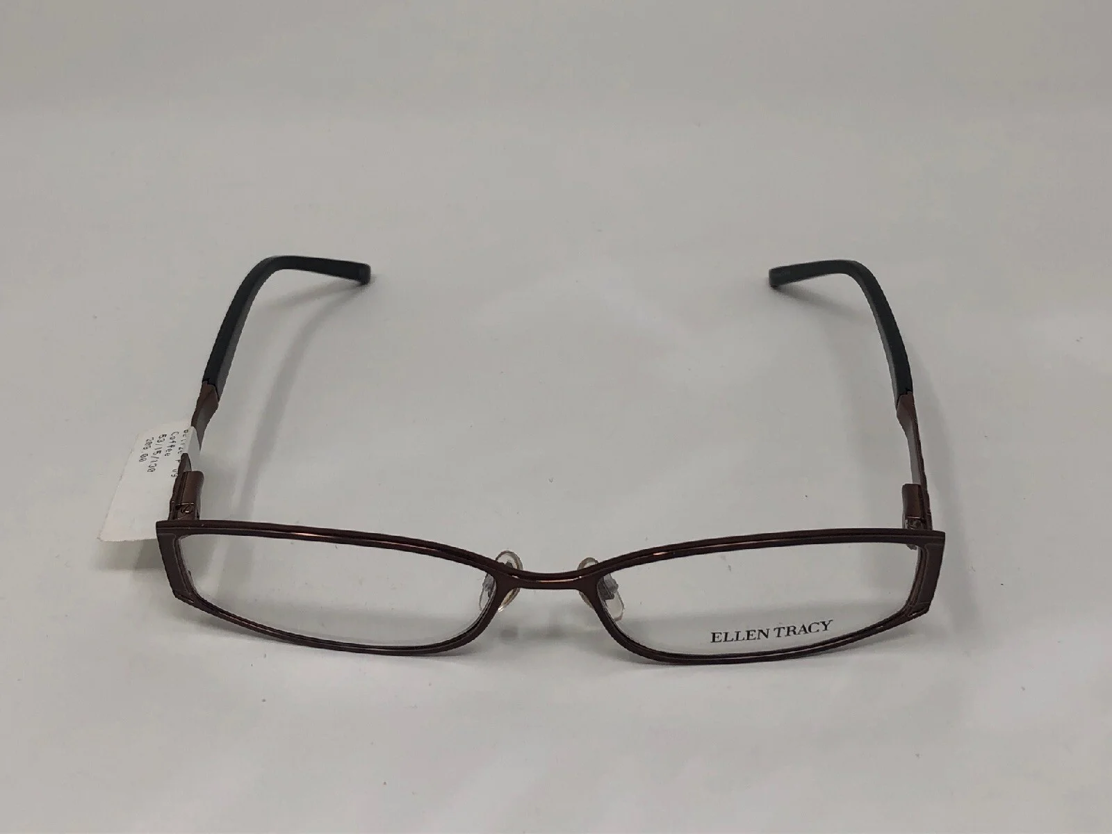 ELLEN TRACY “BELIZE” Eyeglasses Frame Petite 53-15-130 Dark Brown Polished UA17 3