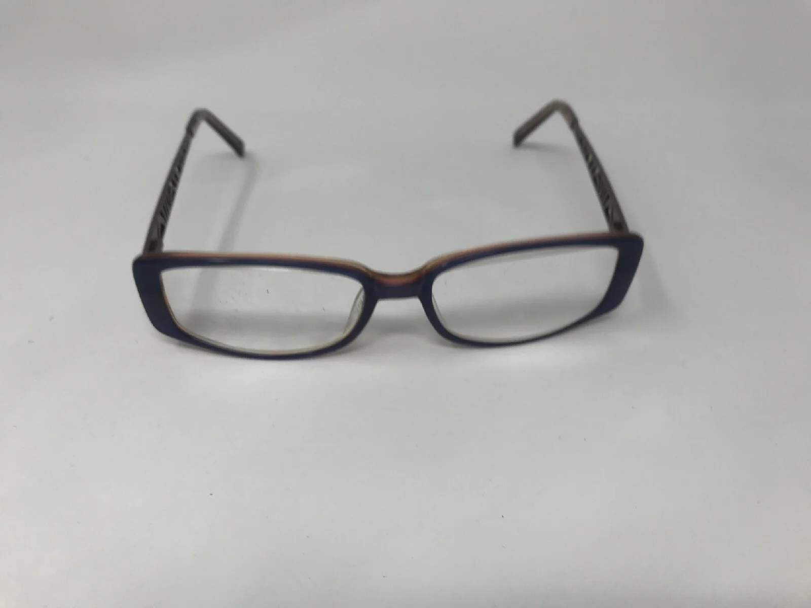 ELLEN TRACY “CASTALIA” Eyeglasses Frame Petite 51-15-130 Blue Purple Polish PG10 2