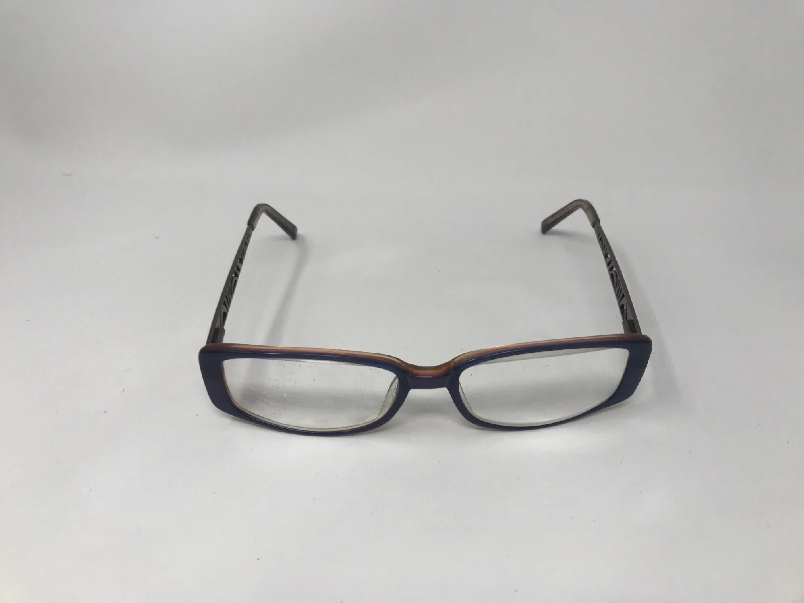ELLEN TRACY “CASTALIA” Eyeglasses Frame Petite 51-15-130 Blue Purple Polish PG10 3